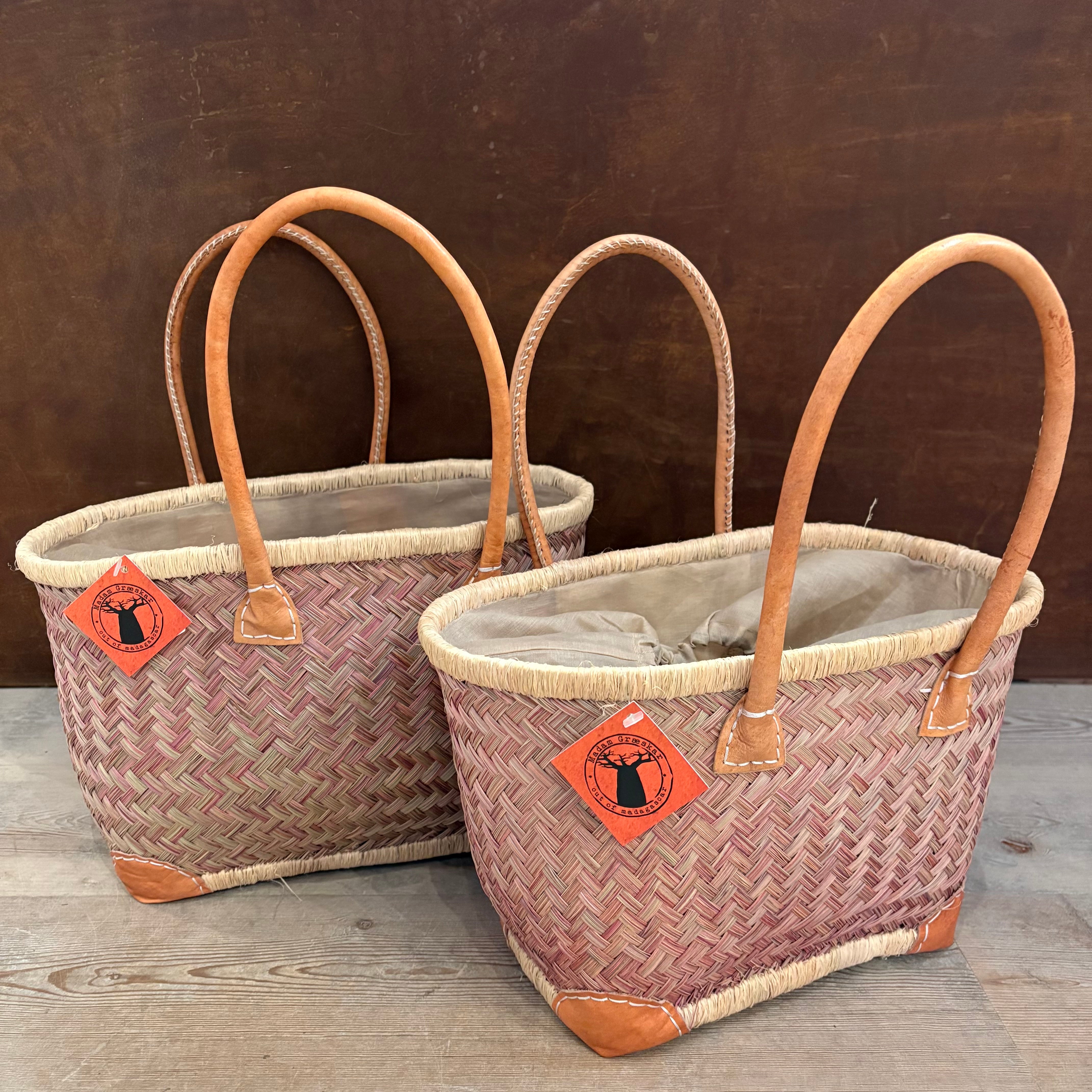 Madam Græskar - Rose Sivtaske m/ læder & foer