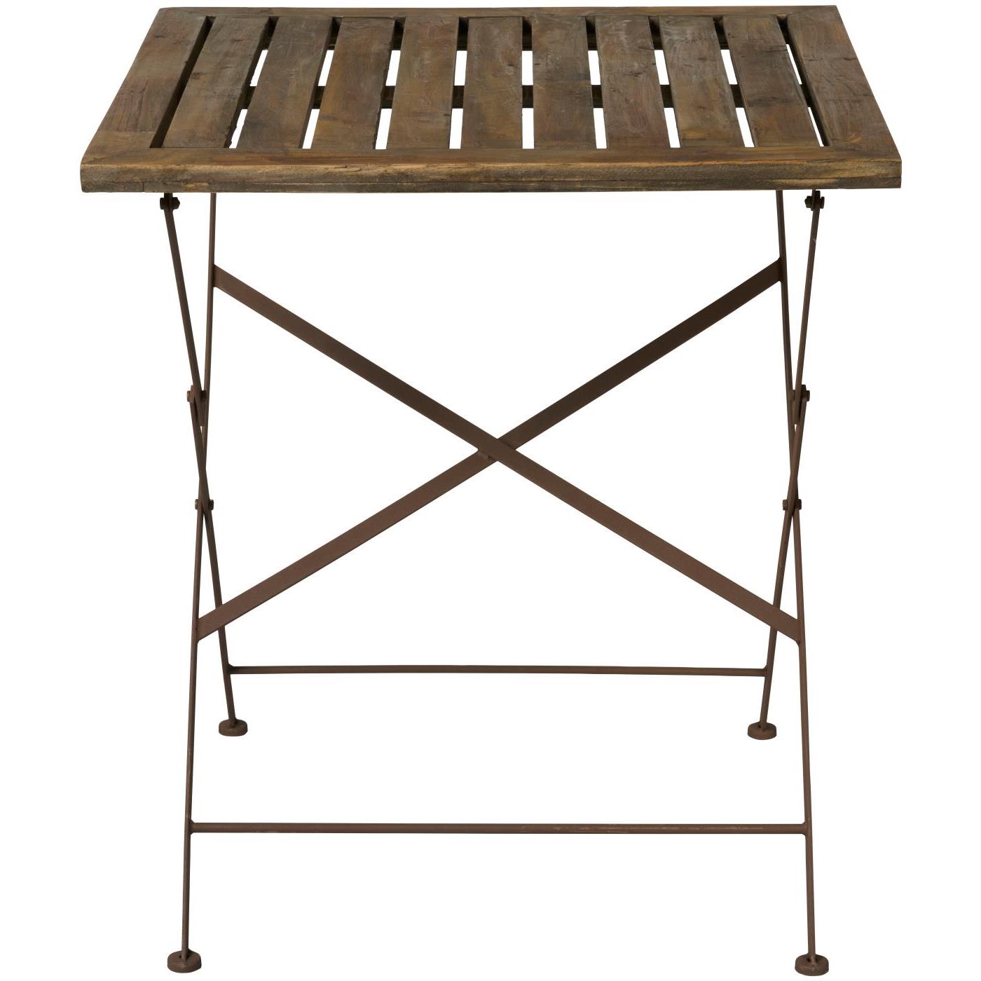 Metalstel bord m/træbordplade