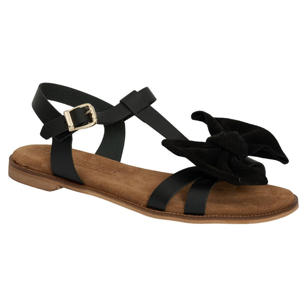 Tim & Simonsen - Sort Adelita sandal med sløjfe