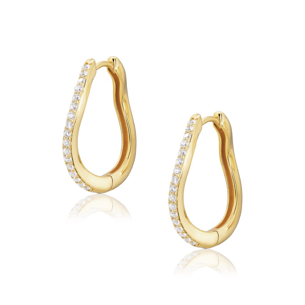 Alura smykker - Creol med zirkonia sten