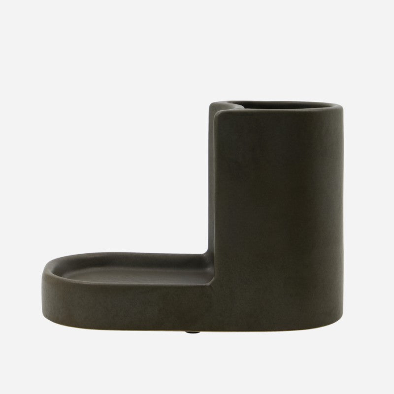 Meraki - Grå Datura keramik holder