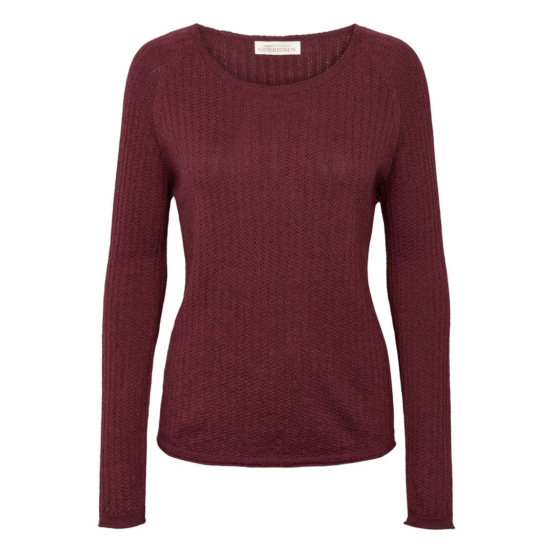 Gorridsen Design - Pamina merino strik Burgundy