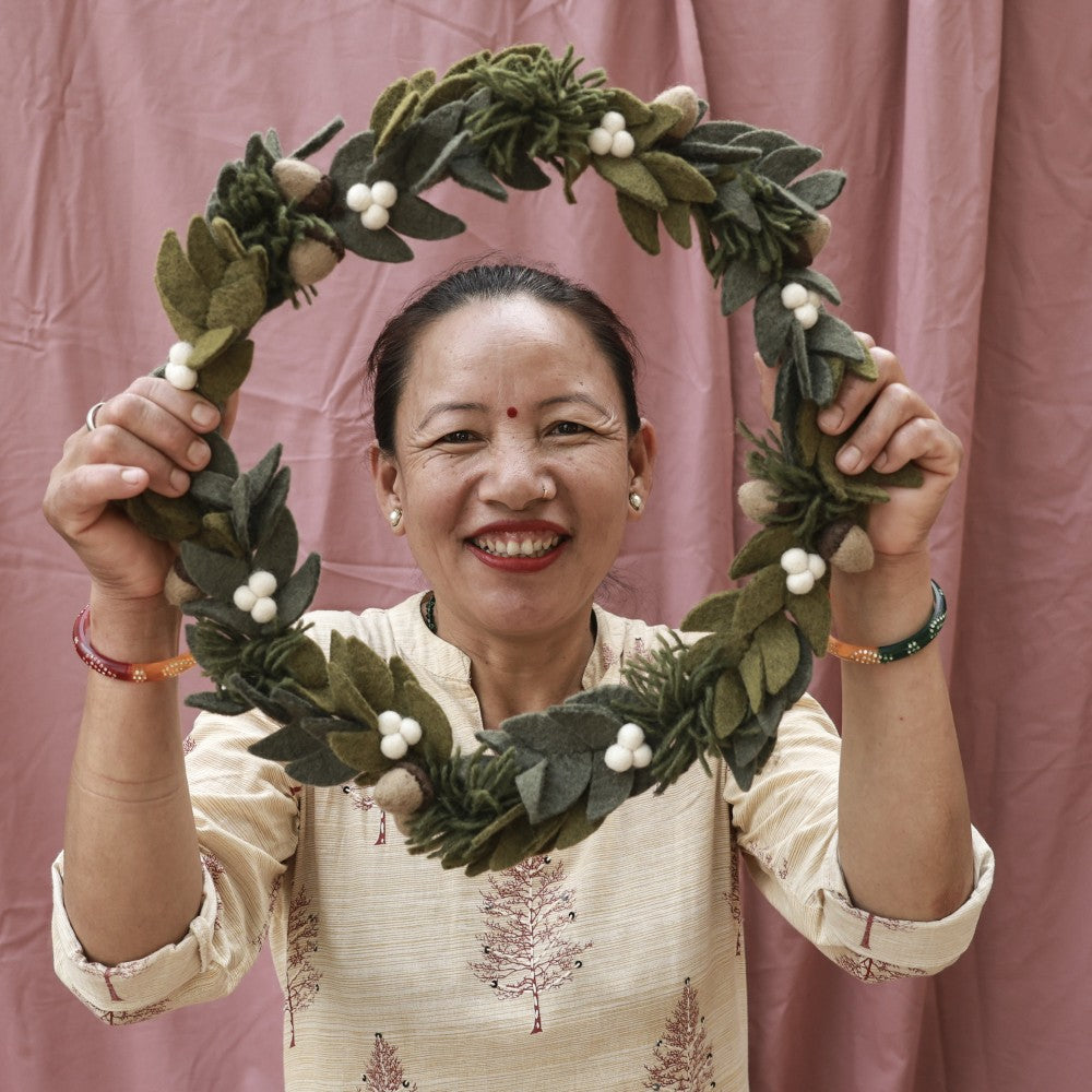 Gry & Sif - Krans m/ agern