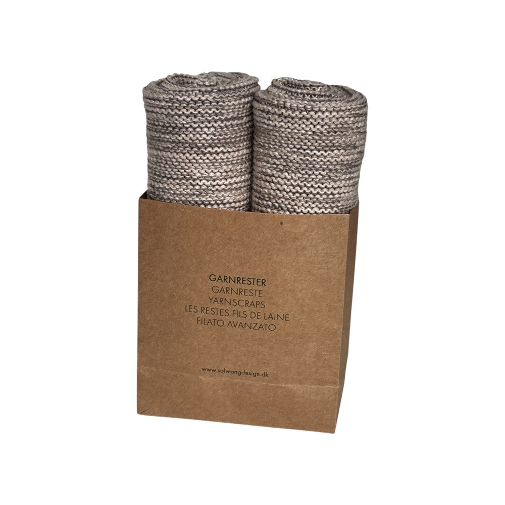 Solwang restgarn karklud 2 stk Sand mix