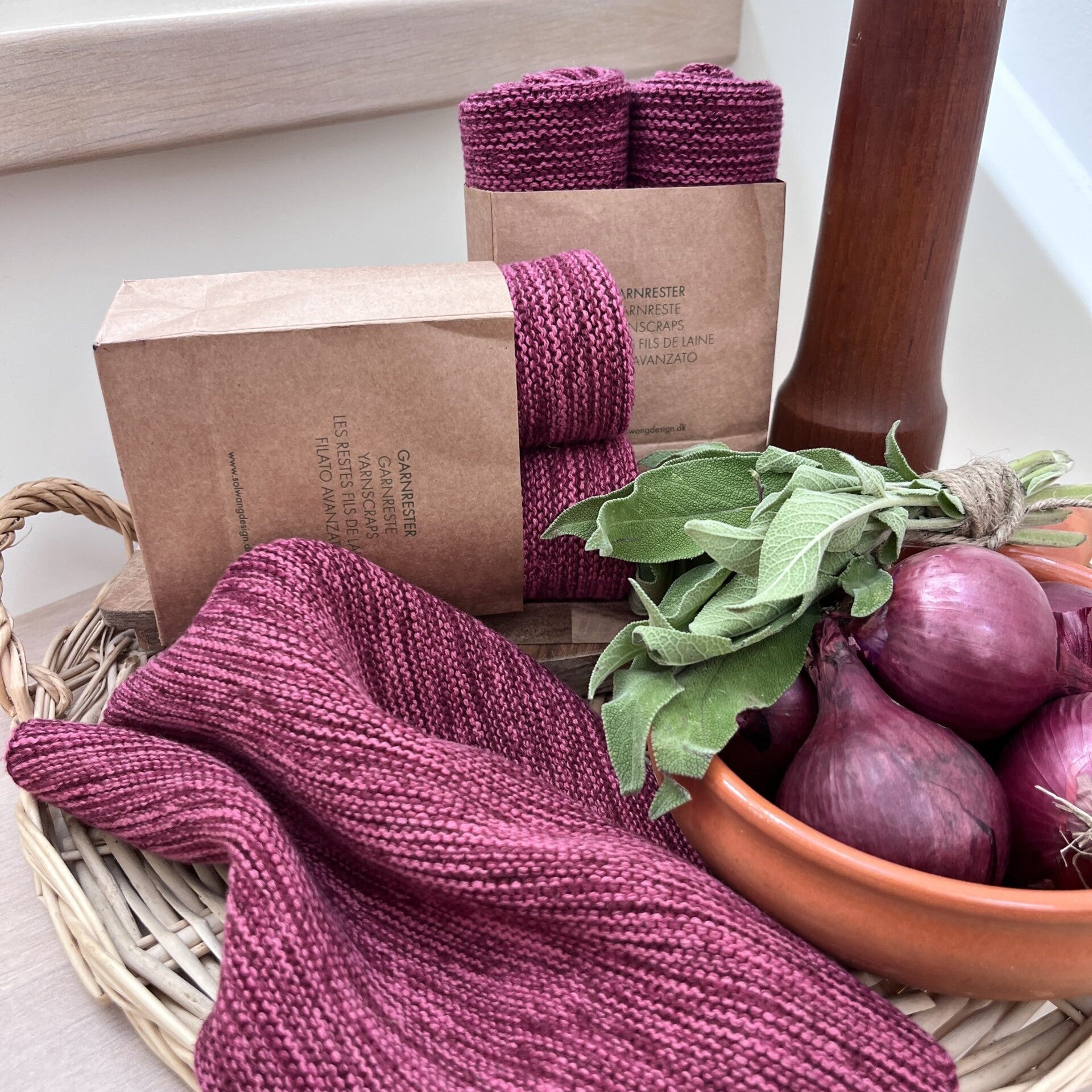 Solwang restgarn karklud 2 stk Nordic Berry mix