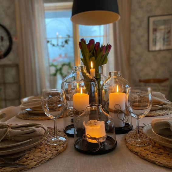 Afffari - Glas klokke lanterne