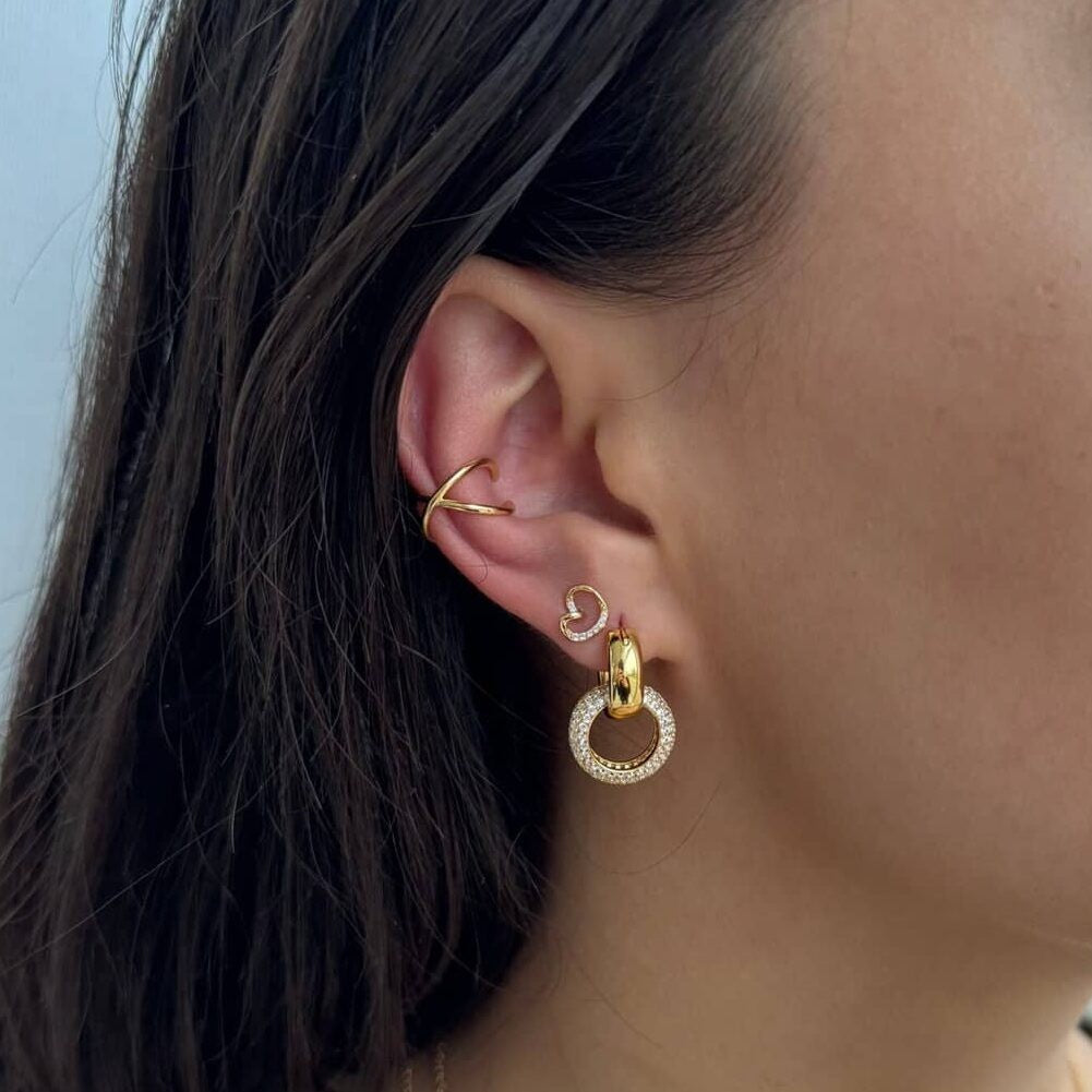 Alura - Forgyldt Gaia ørestik