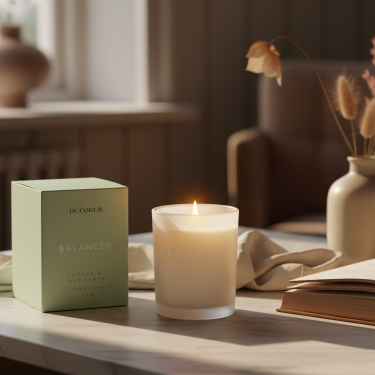Du Coeur Balanced soya duftlys stemningsfuldt
