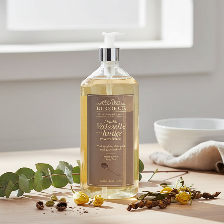 Du Coeur fruits d'épices opvaskemiddel med eukalyptus og krydderier
