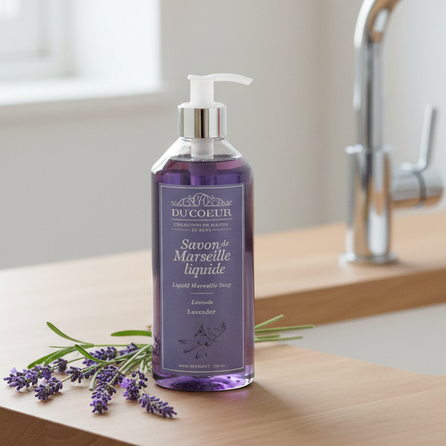 Du Coeur lavendel sæbe 500ml med pumpe