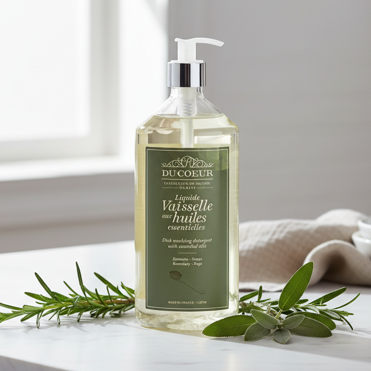 Du Coeur opvaskemiddel med Rosmarin og salvie