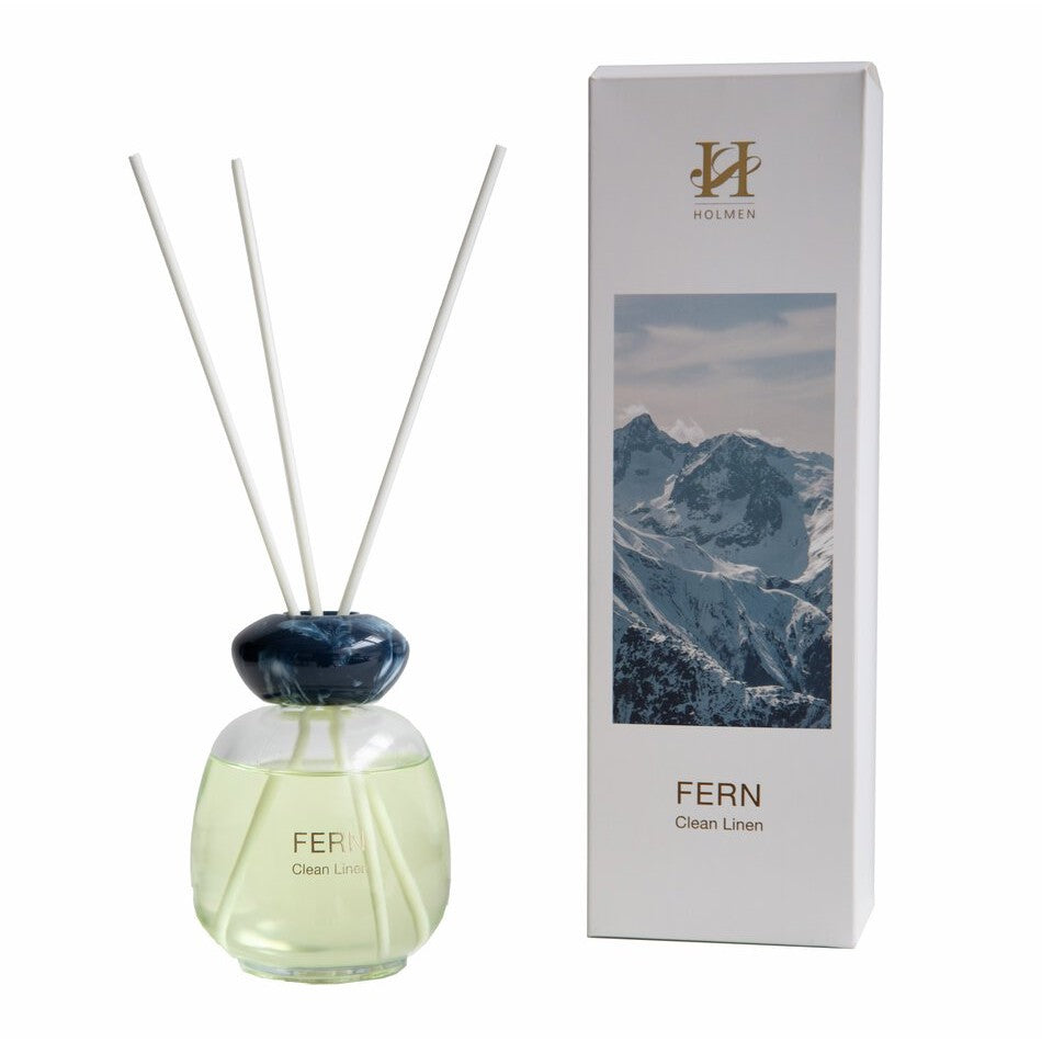 Fern duftpinde - Blå clear linen