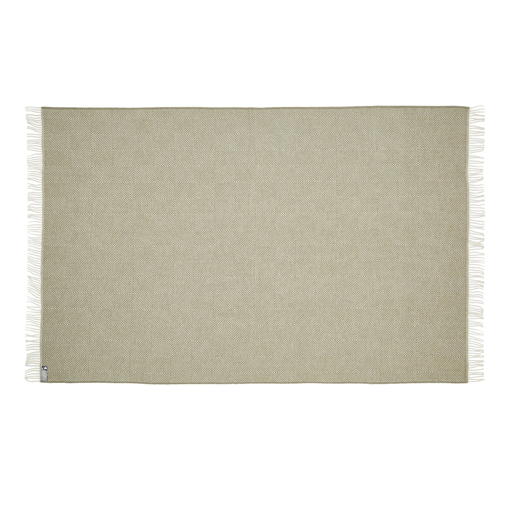 Uld Plaid Fanø - Olive 140x240cm