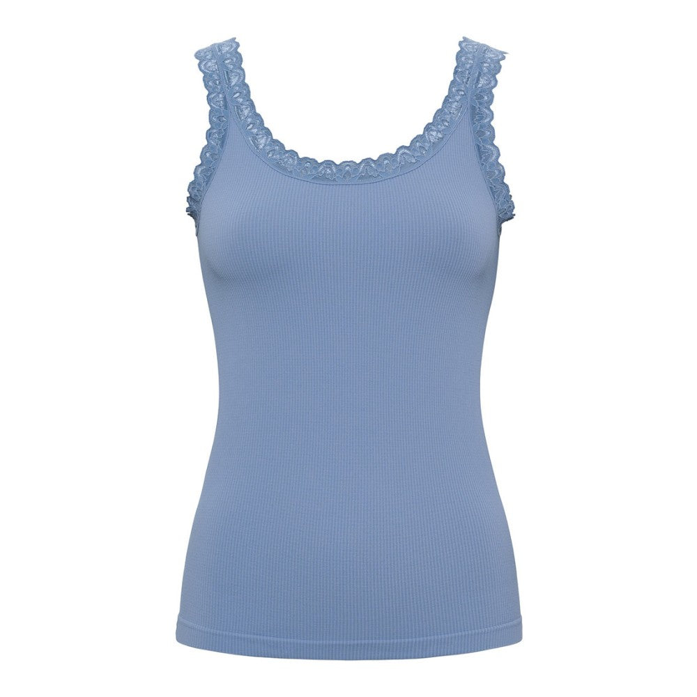 Frida rib top m/blonde - Balena
