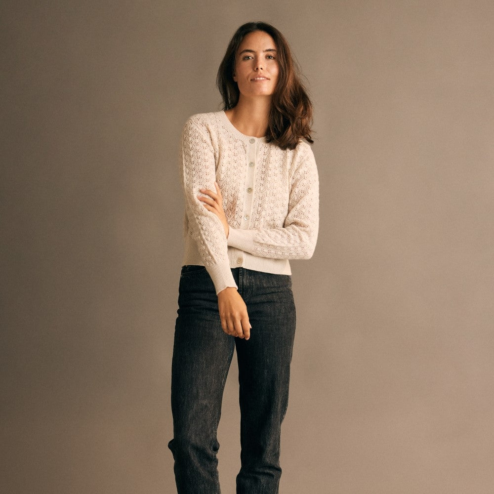 Gorridsen Design - Eva Ivory Cardigan
