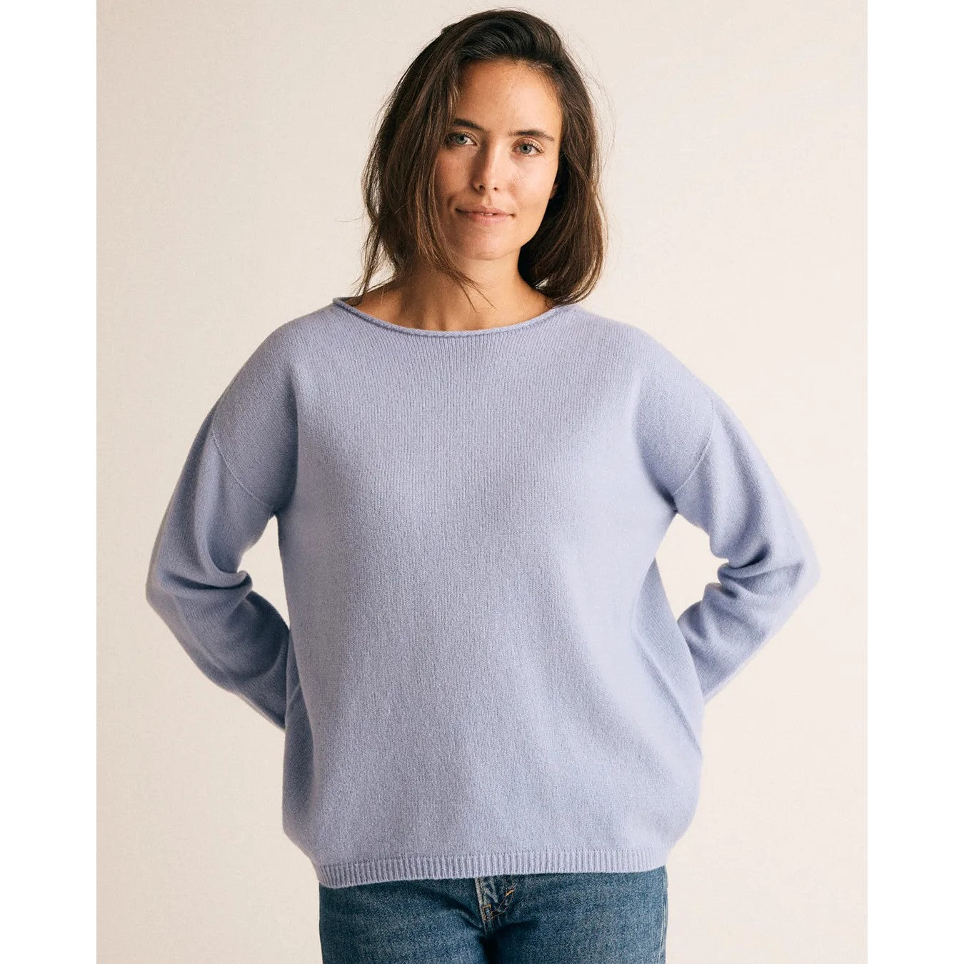 Gorridsen Design - Leda uld strik Pastel blue