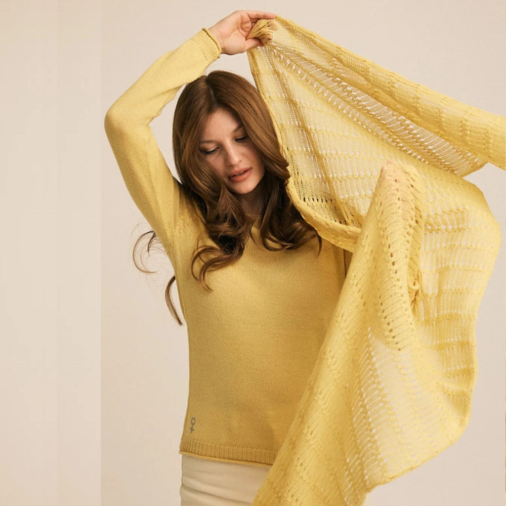 Gorridsen Design Alpaka strik i gul