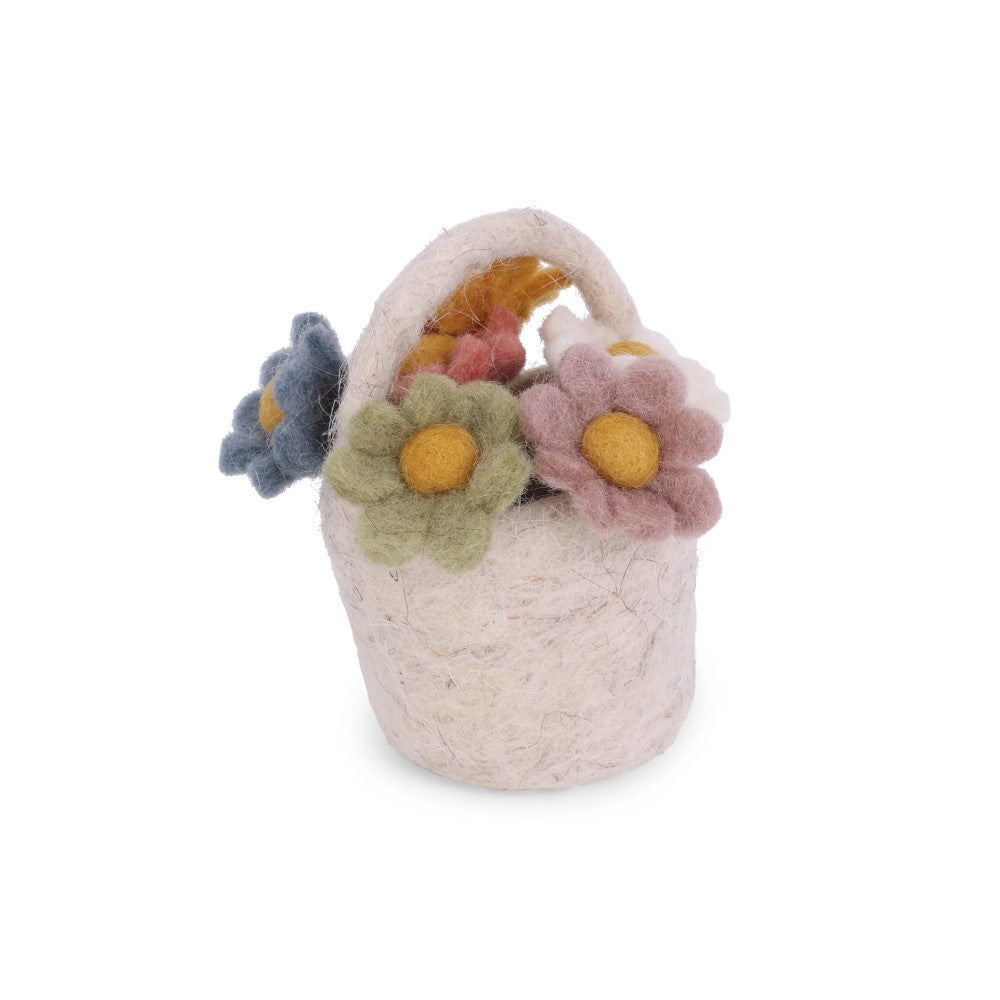 Gry & Sif - miniature filt spand m/blomster