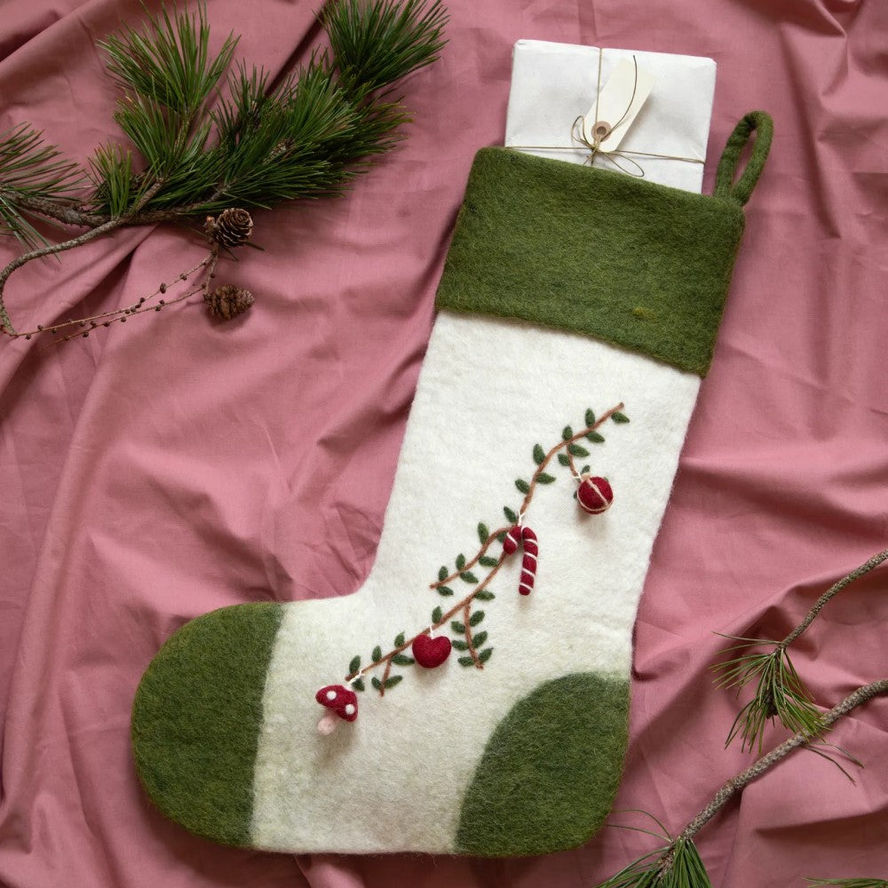 Gry & Sif - Julesok m/guirlande