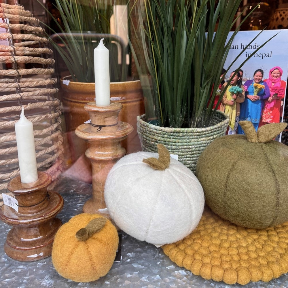 Gry & Sif - Deko filt græskar