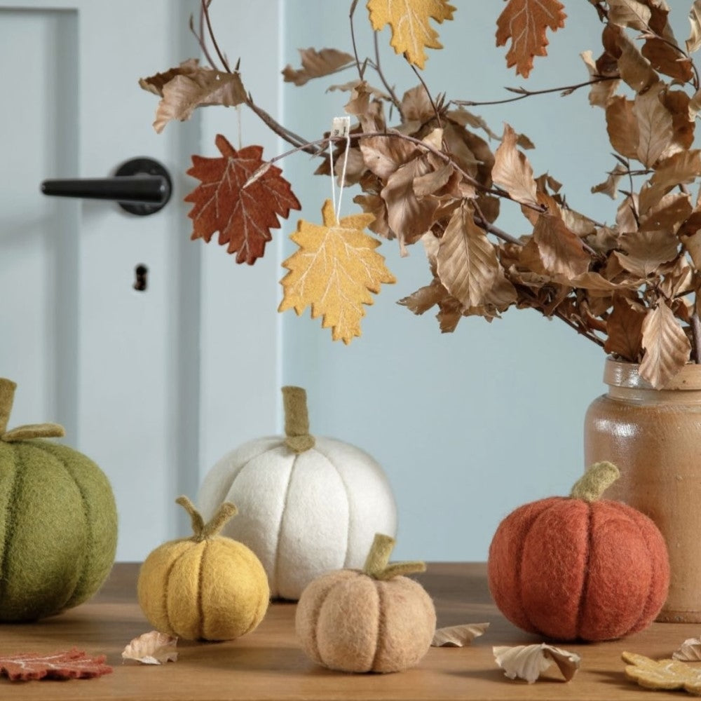 Gry & Sif - Deko filt græskar