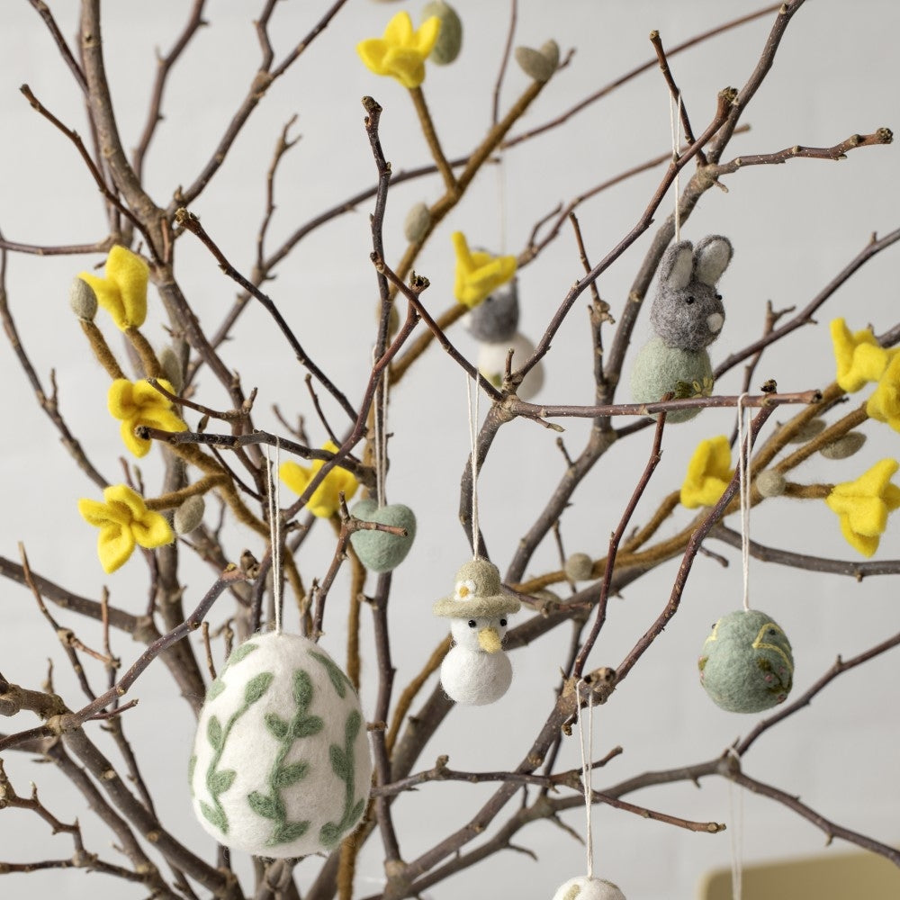 Gry & Sif - Gren m/ gule blomster