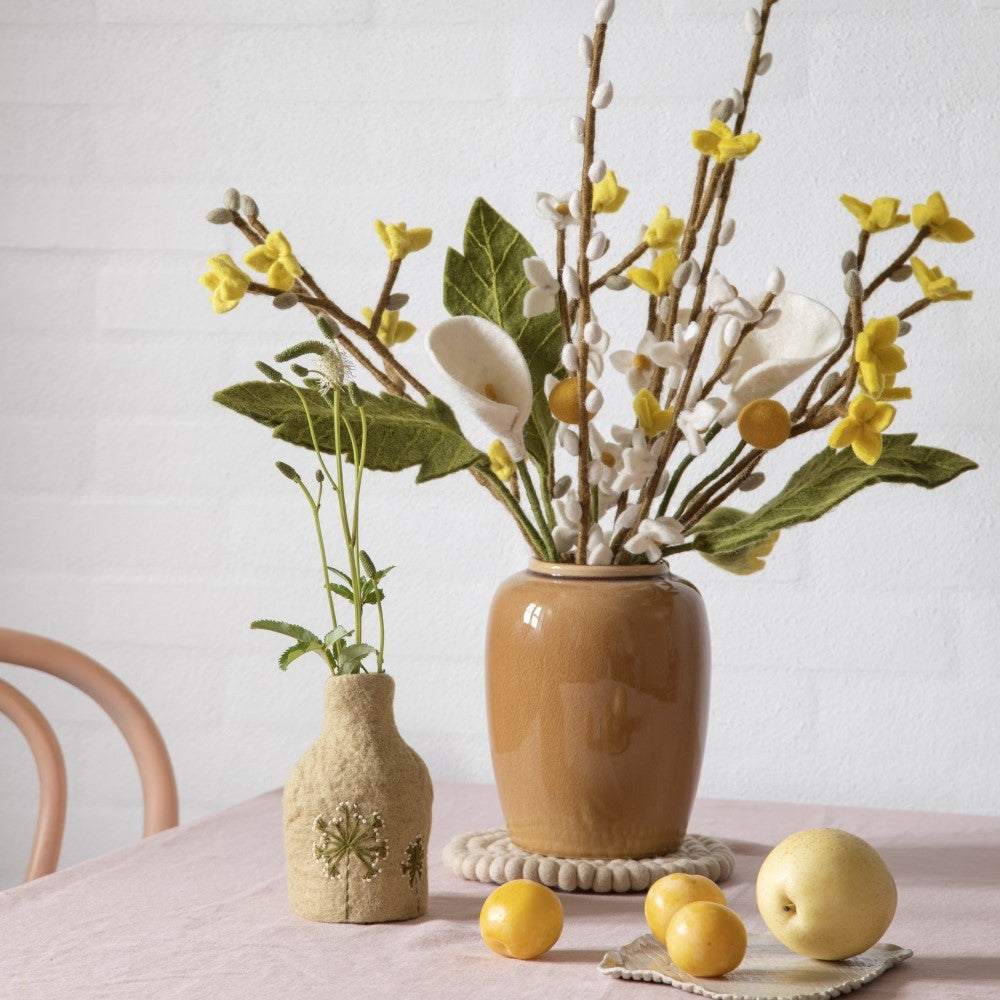 Gry & Sif - Gren m/ gule blomster