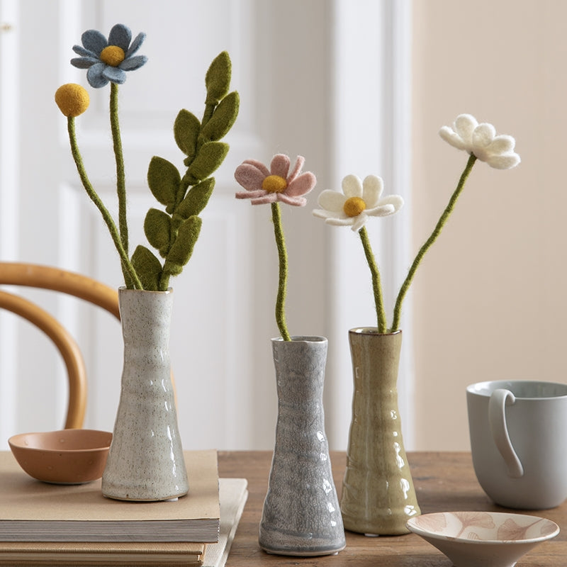 Gry & Sif - Anemone filt blomst lys gul