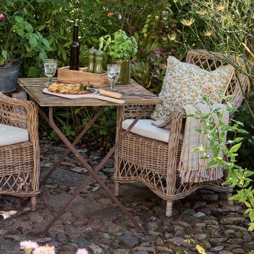 Metalstel bord m/træbordplade