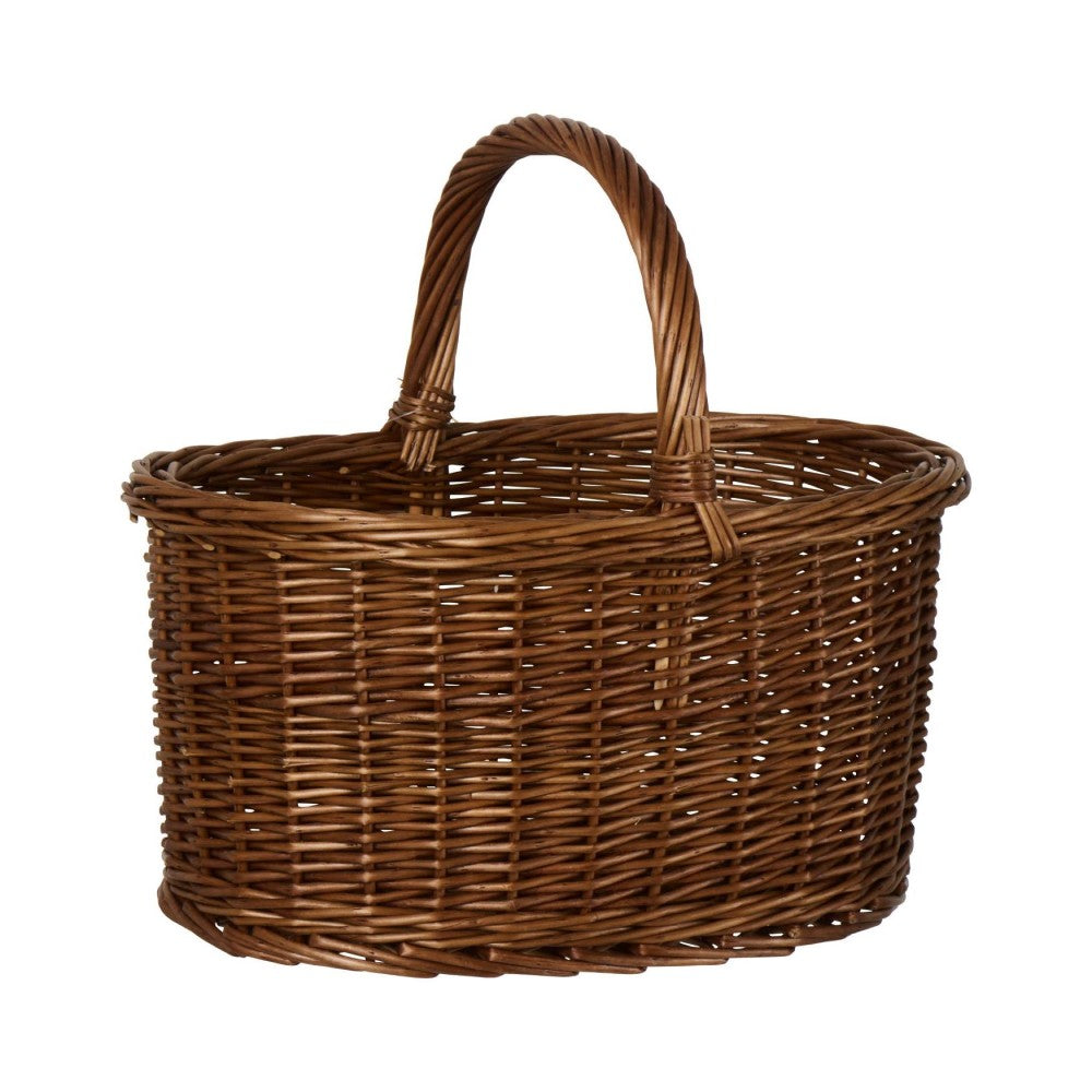 Ib Laursen - Flet kurv med hank H34cm