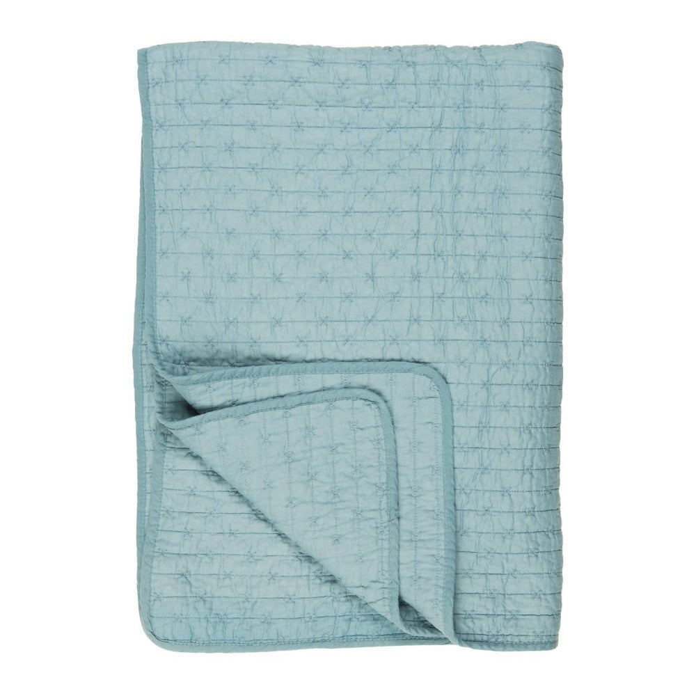 Ib Laursen - Lyseblå Quilt m/ korssting