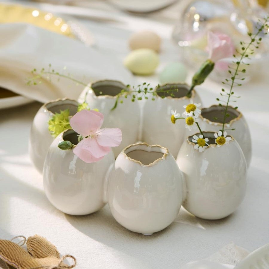 Ib Laursen - Keramik vase æg i ring