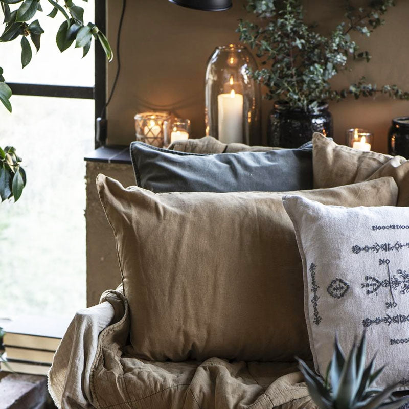 Ib Laursen - Hør pudebetræk Clay 40x60