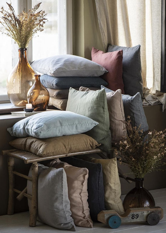 Ib Laursen - Hør pudebetræk Clay 40x60