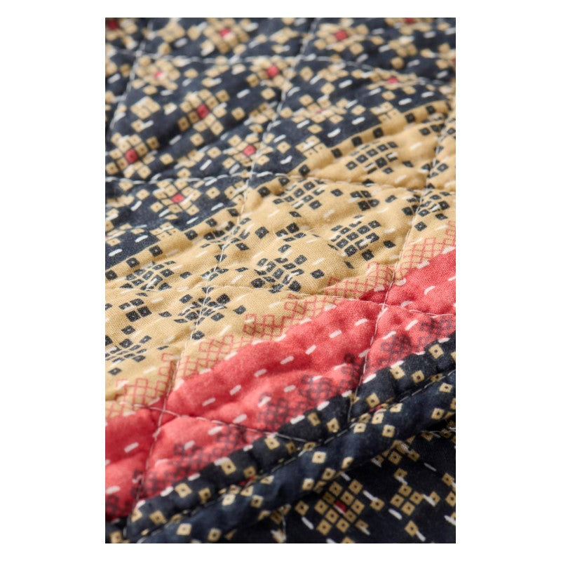 Ib Laursen Quilt blå, rosa og natur
