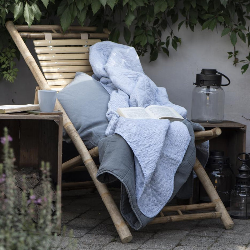 Ib Laursen - Quilt blå mælkedrengestriber