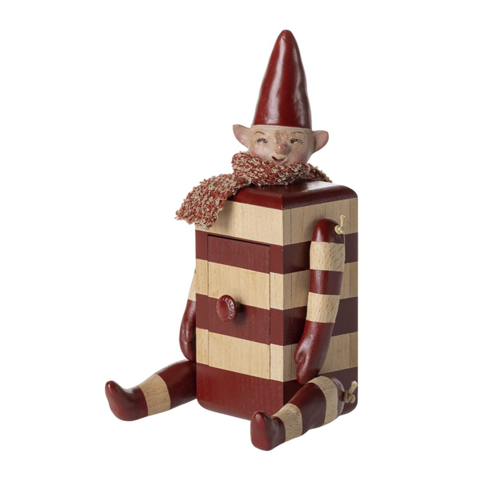 Maileg - Rød Elf nisse m/ skuffe