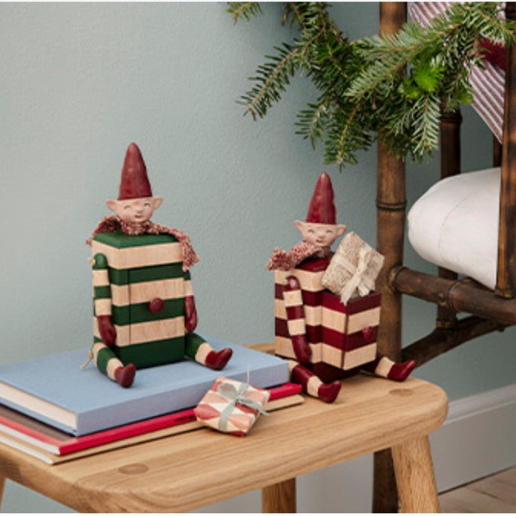 Maileg - Grøn Elf nisse m/ skuffe