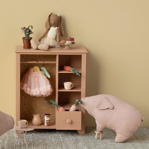 Maileg lille Polly pork gris i stof