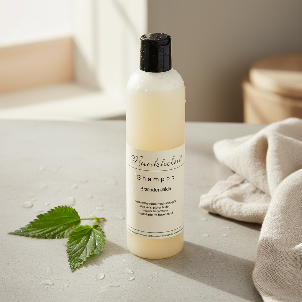 Munkholm Shampoo Brændenælde mod kløe hårbund