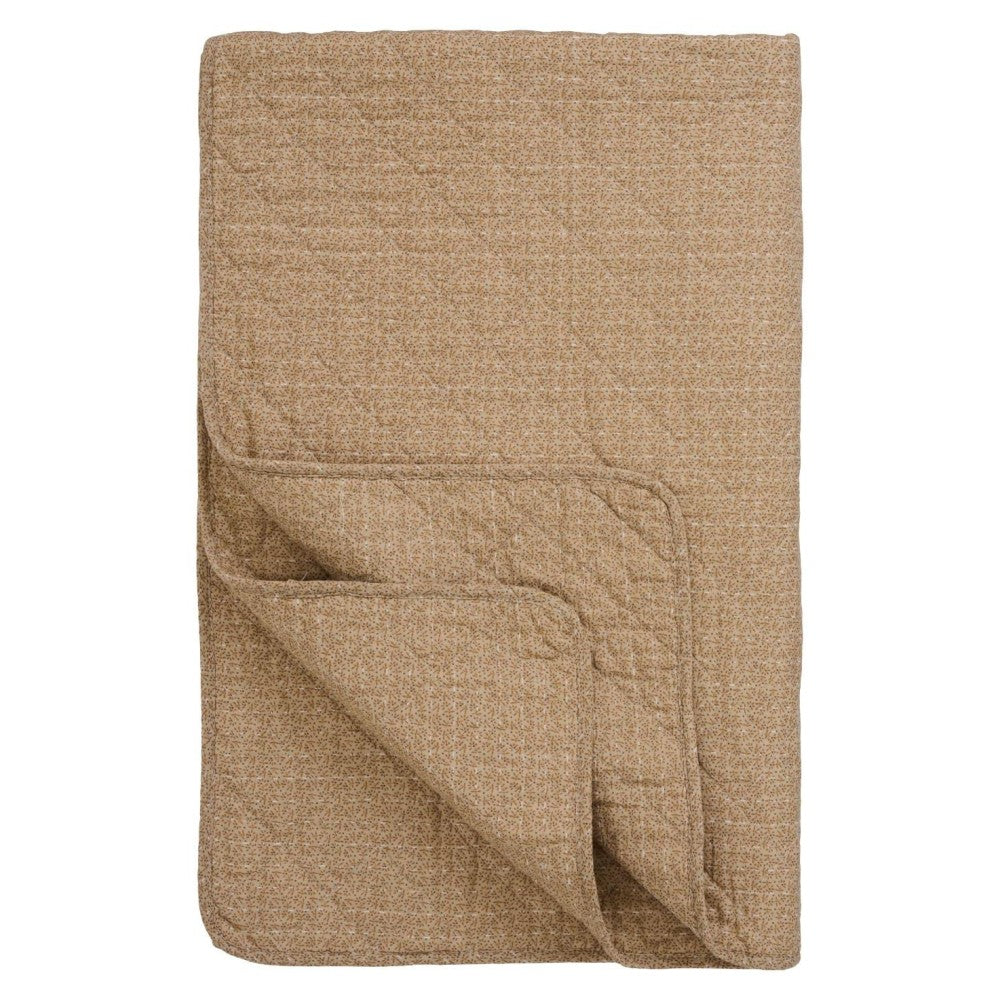 Ib Laursen - Quilt beige m/ små blomster
