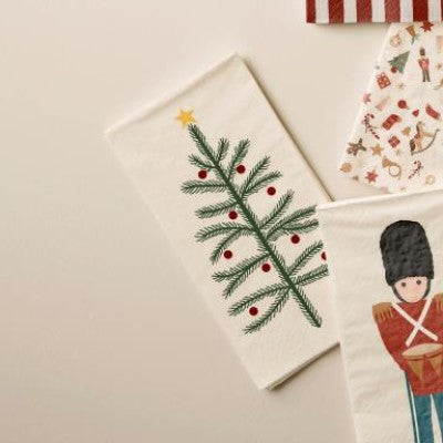 Serviet juletræ 16 stk pr pakke