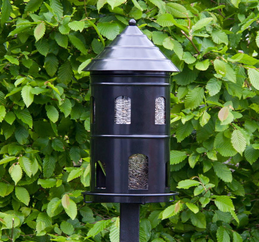 Metal foderautomat Gigant Sort