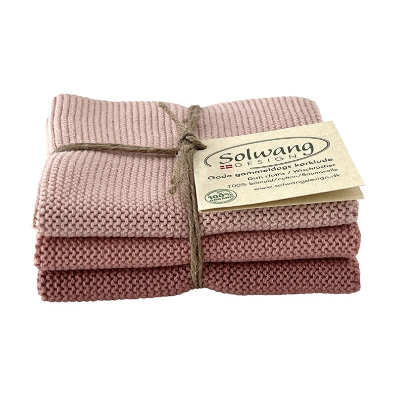 Solwang Design økologiske karklude i smokey rose mix