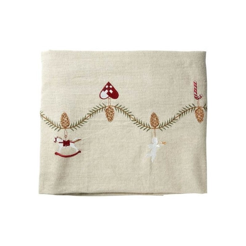 Speedtsberg - Juledug m/ broderi 140x240cm