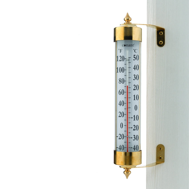Maxi udendørs termometer i messing