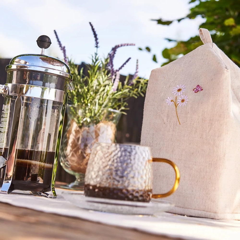 Kaffe varmer til stempelkande