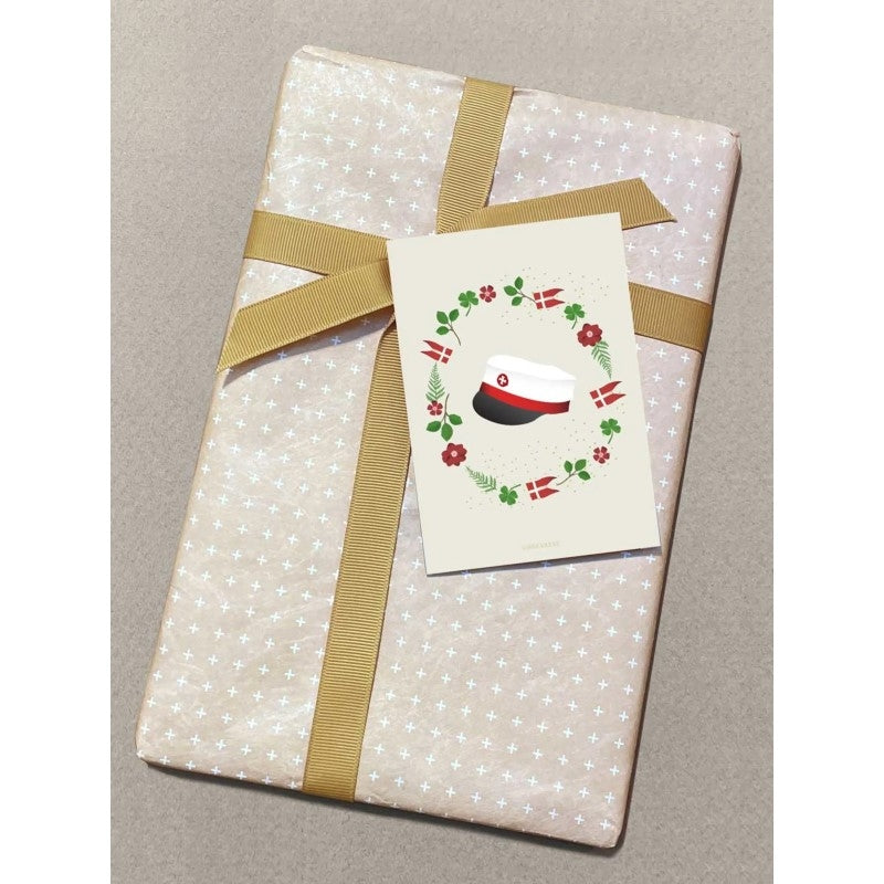 Vissevasse mini kort Student rød