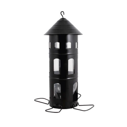 Metal Foderautomat til foder - sort