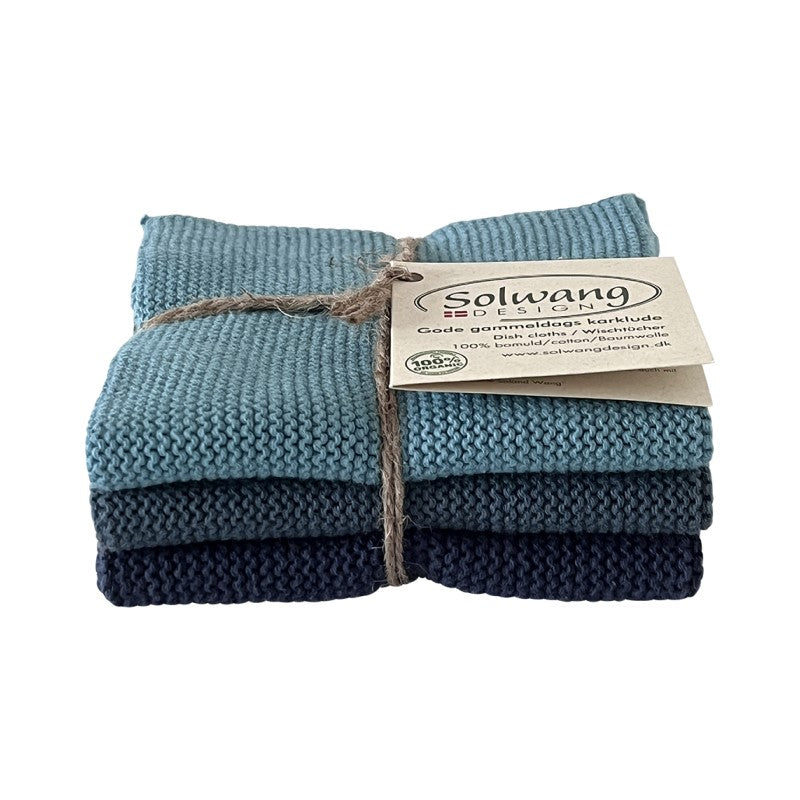 Solwang øko karklude 3 stk - Peacock mix